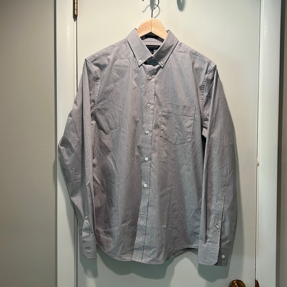 Banana Republic Grey Dress Shirt